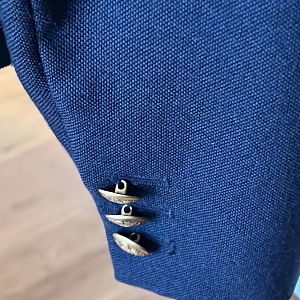 J. Crew Navy Single-Breasted Blazer with Gold Buttons - Picture 7 of 10